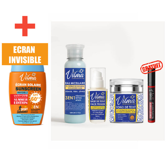 Coffret fond de teint 3-en-1 + Gloss + + Ecran Invisible