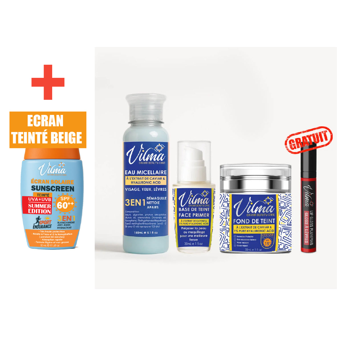 Coffret fond de teint 3-en-1 + Gloss + Ecran Teinté Beige