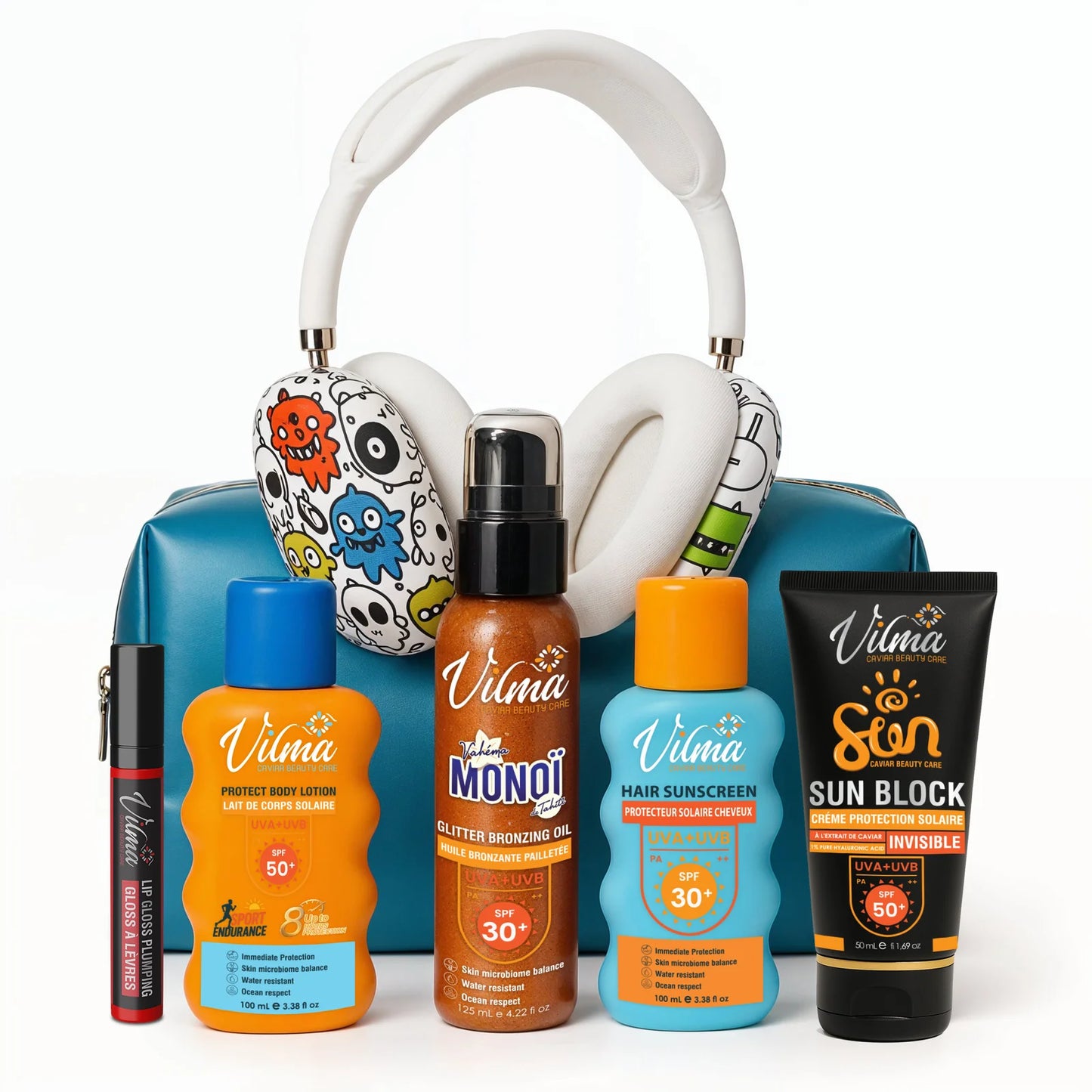 kit plage 5in1 + Ecran Teinté Beige SPF 50+