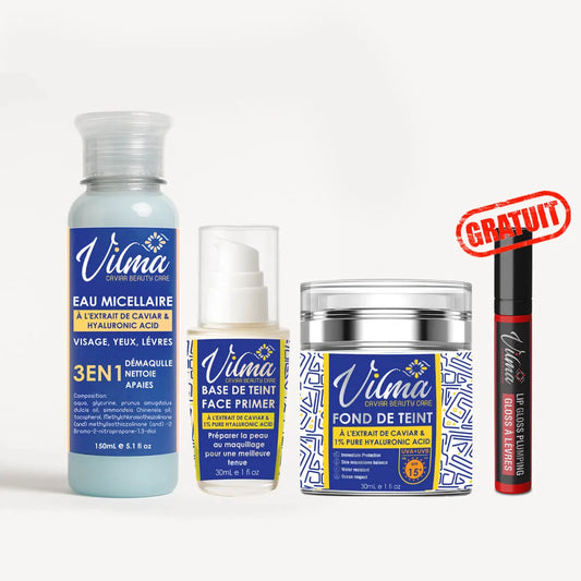 Coffret fond de teint 3-en-1 + Gloss Offert