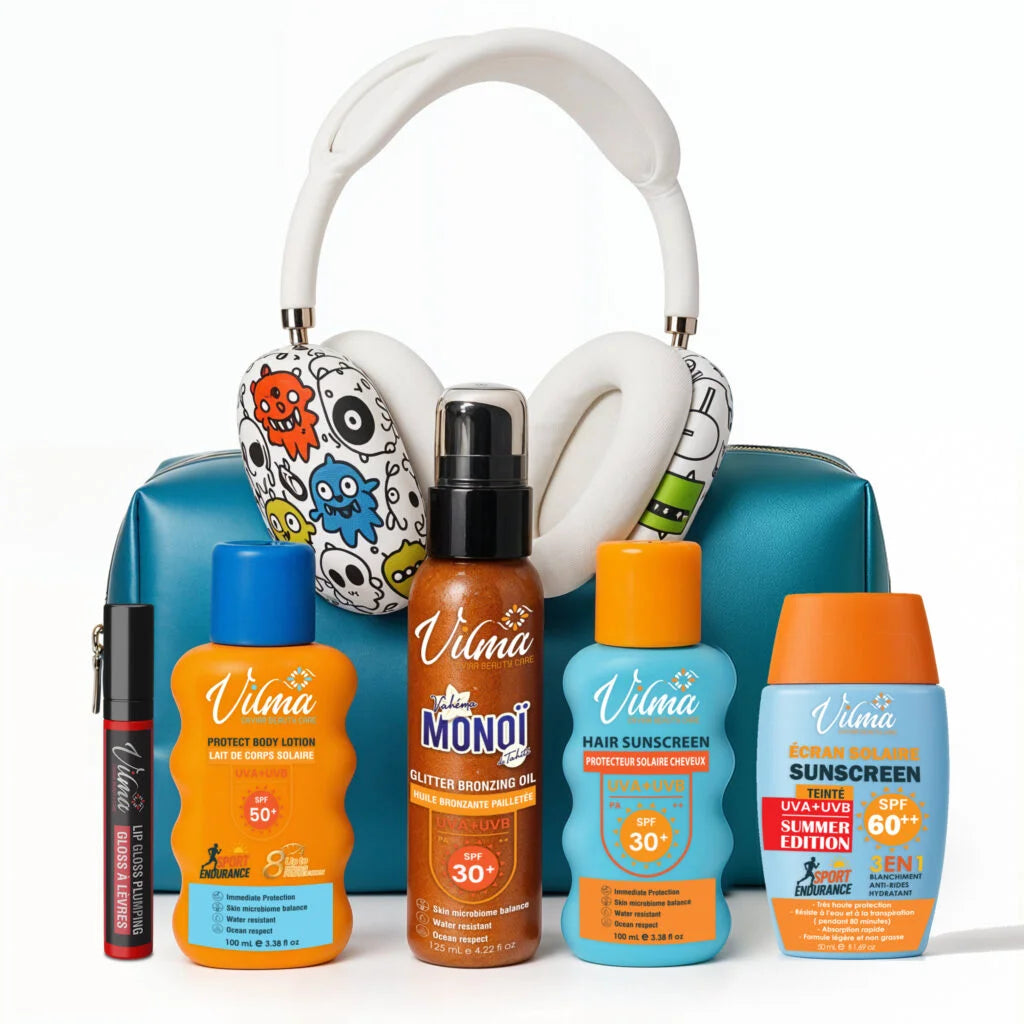 kit plage 5in1 + Ecran Teinté Beige SPF 60+