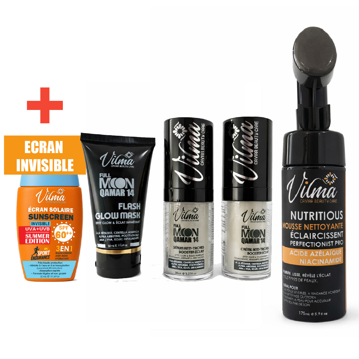 Pack Full Moon  + Ecran Invisible + mousse nettoyante eclaircissante