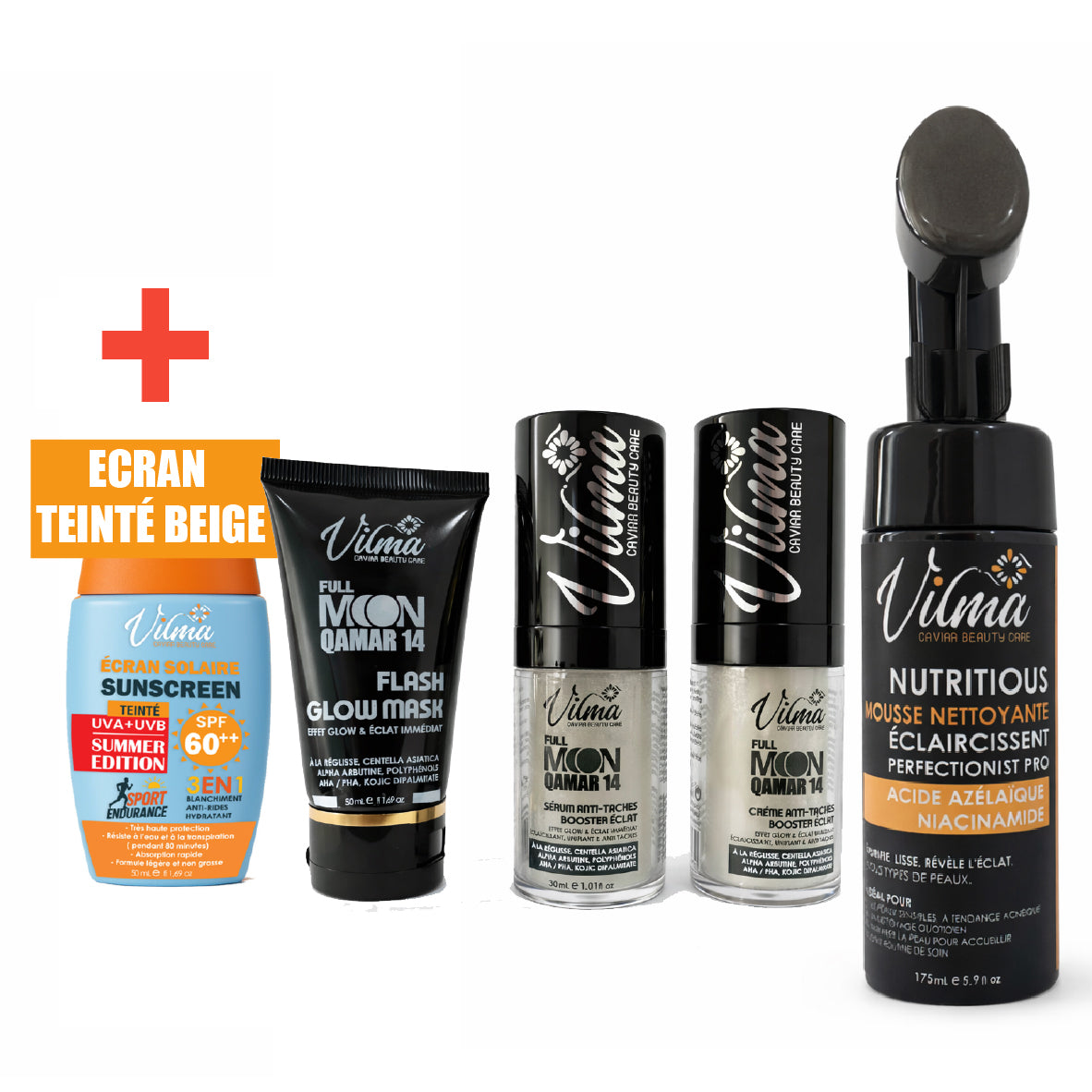 Pack Full Moon  + Ecran Teinté Beige + mousse nettoyante eclaircissante